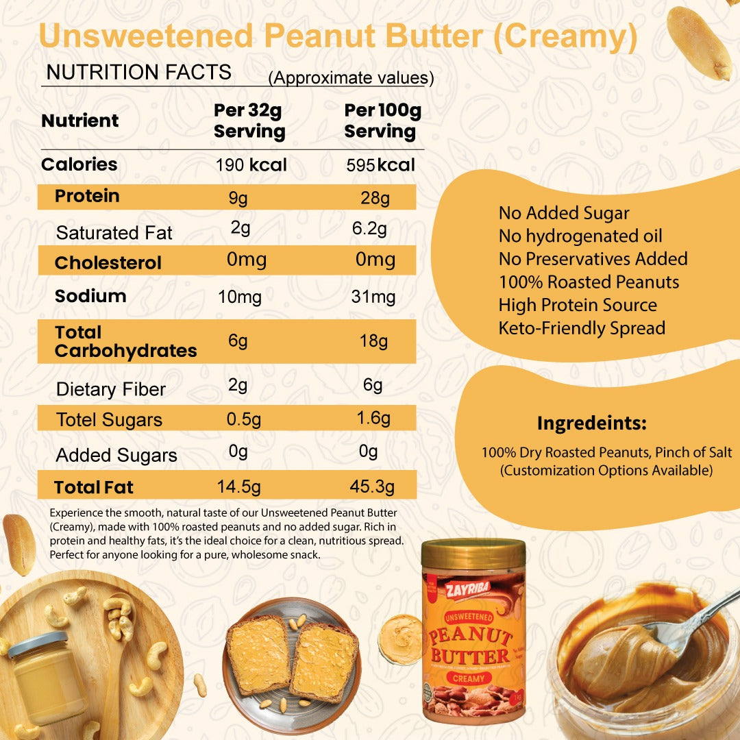 Unsweetened Peanut Butter